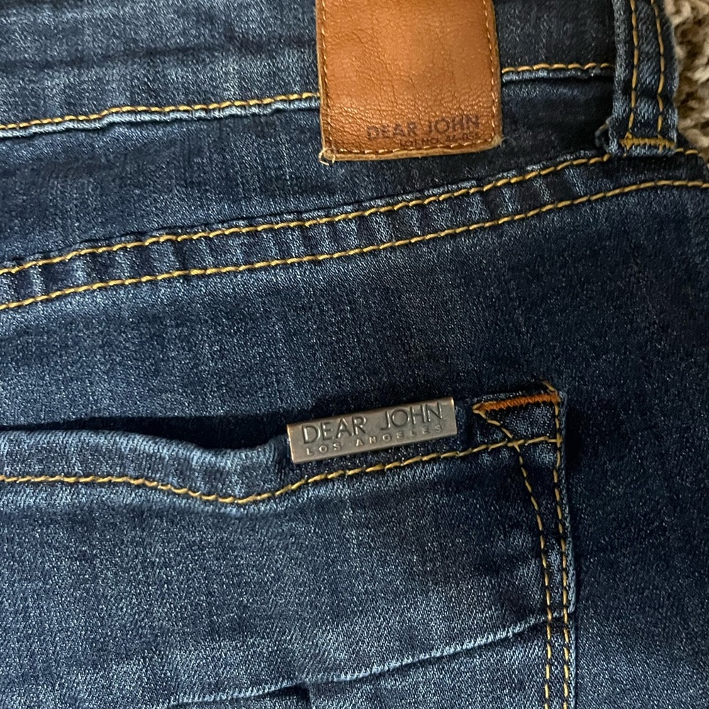 Dear John Dark Blue Straight Leg Jeans Size 29 - Picture 8 of 11